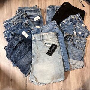 Bundle of denim shorts/skirts SIZE 12